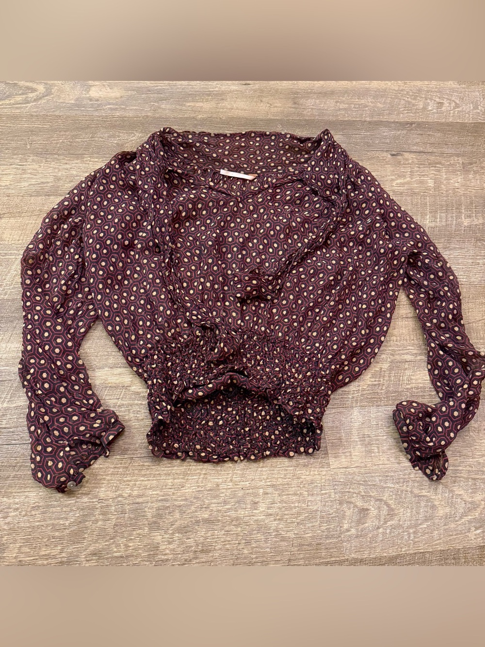 Free People Blouse 100% Silk